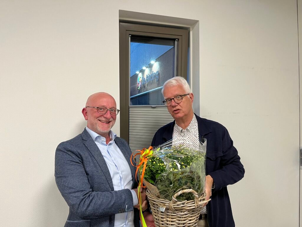 Lijsttrekker Peter Bentum en bestuursvoorzitter Jan Ammerlaan (rechts)